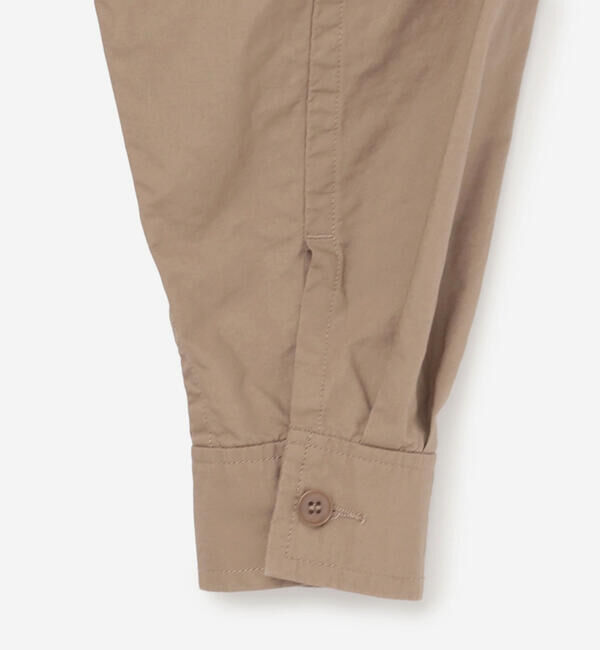 DANTON「DANTON | コットンリネンダンプ ショートフードジャケット WOMEN」|テーラードジャケット|