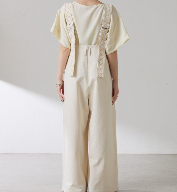  「サスペンダーワイドタックパンツ」|チノ|