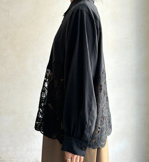  「ケミカルレース切替シャツ」|シャツ・ブラウス|