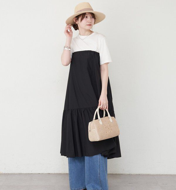  「ナイロンラフィアミニボストンバッグ」|ボストンバッグ|