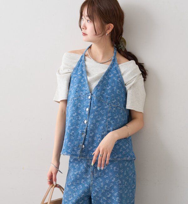  「フラワーデニムSETUP」|その他|ブルー