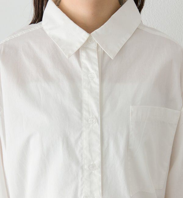  「裾レーススキッパーシャツ」|シャツ・ブラウス|