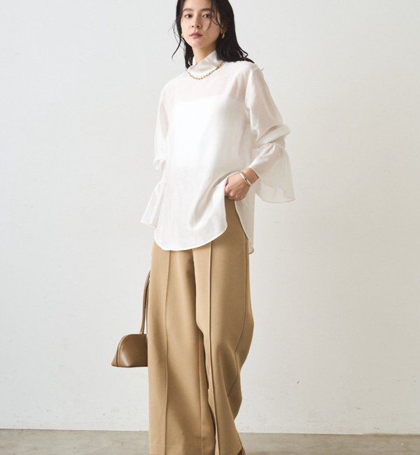  「シアーハイネックブラウス」|シャツ・ブラウス|