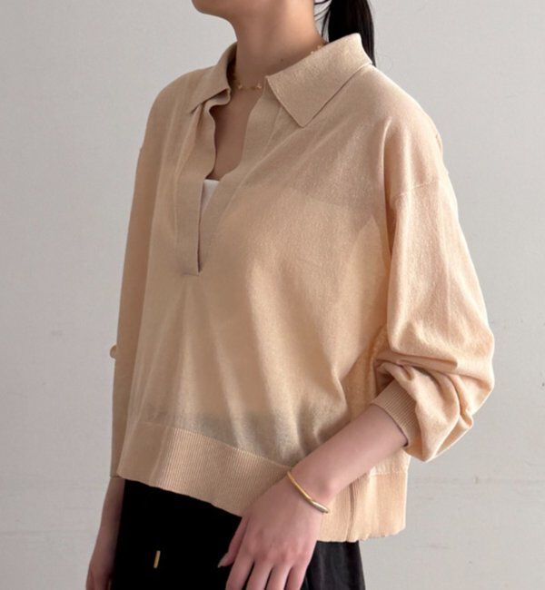  「スキッパーポロニット」|ニット・セーター|