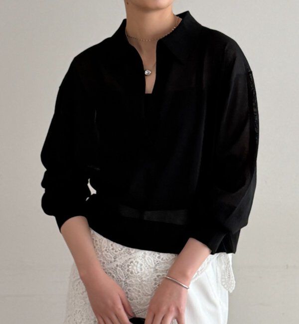  「スキッパーポロニット」|ニット・セーター|