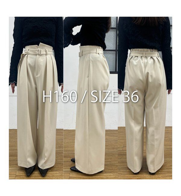  「【yuu企画】【サイズ展開あり】アシメウエストパンツ」|チノ|