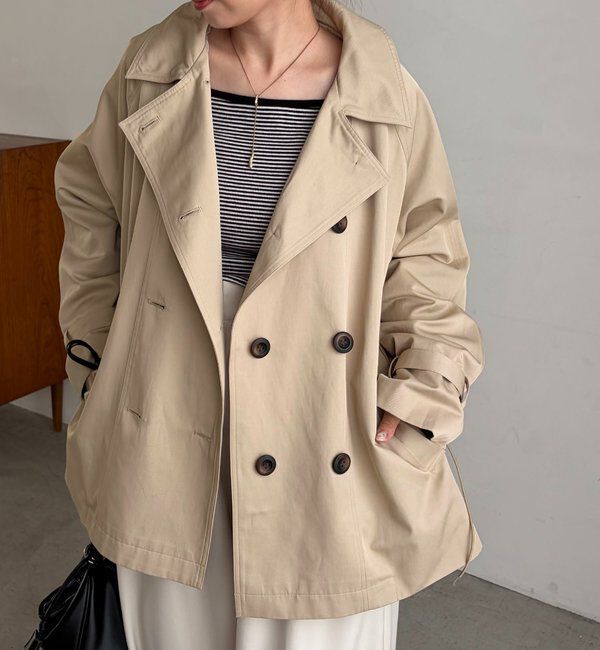  「【サイズ展開あり】バックギャザーコート」|その他|