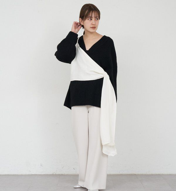  「【@kanako_ikiコラボカラー】【全骨格キレイ見え】ウェーブネックニット」|ニット・セーター|