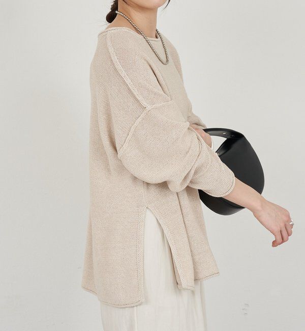  「リネンオーバーニット」|ニット・セーター|