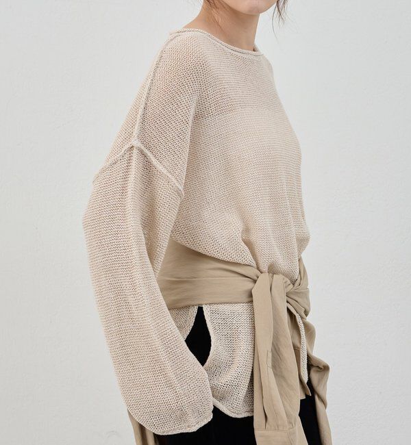  「リネンオーバーニット」|ニット・セーター|