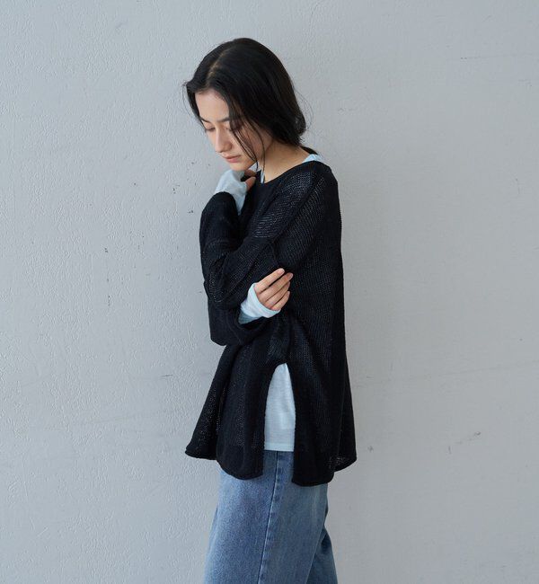  「リネンオーバーニット」|ニット・セーター|