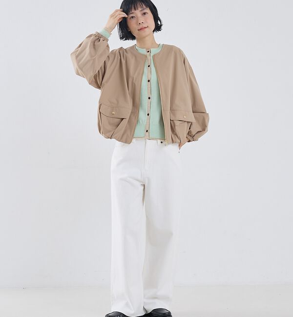 collex「2WAYボリュームスリーブジップアップブルゾン」|ブルゾン・スタジャン|