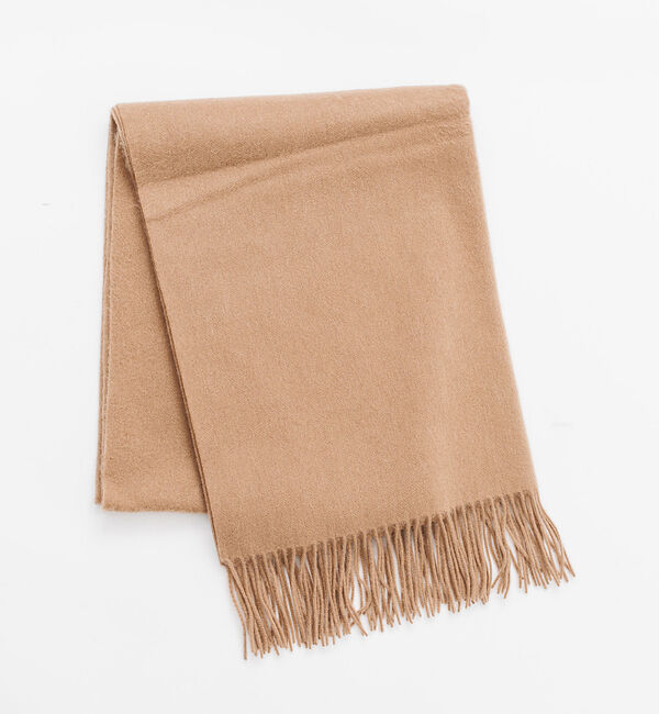 ABAHOUSE「【ウール100%】ベーシック 細幅マフラー 65&times;170」|マフラー|ベージュ