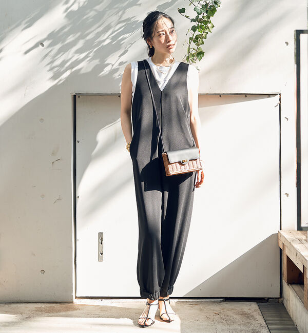 Rouge vif「【一部店舗限定】前後２WAYジョーゼットオールインワン」|オールインワン|