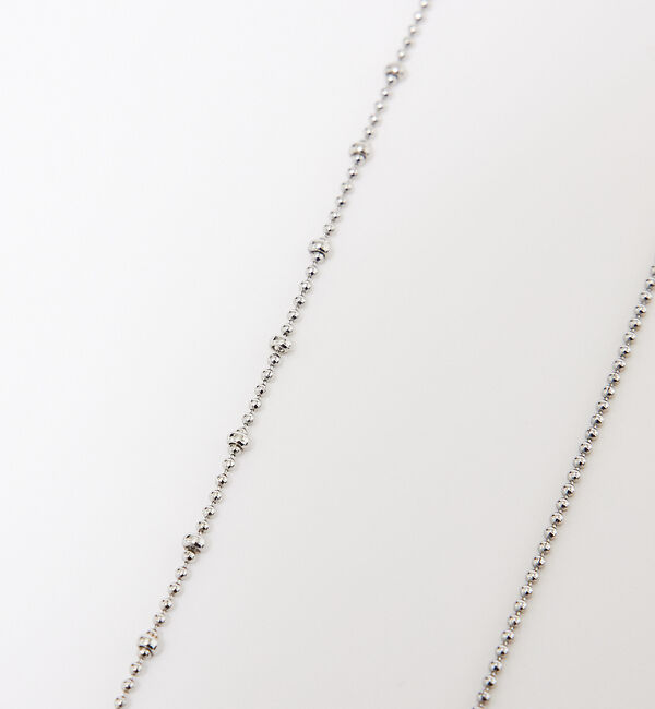 abahouse mavie「ミニボールチェーンコンビネックレス」|ネックレス|