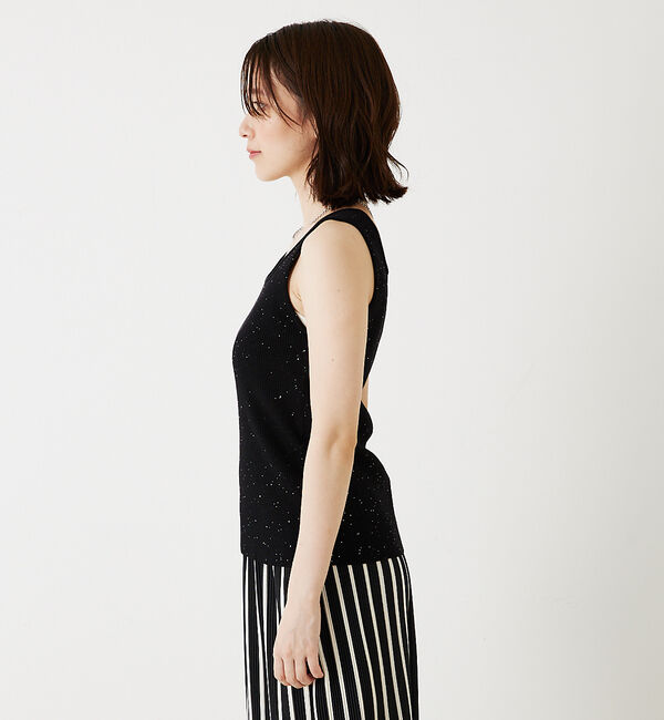 abahouse mavie「【アンサンブル対応】スパンコールニットタンク」|ニット・セーター|
