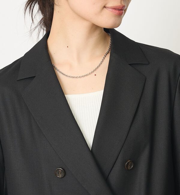 abahouse mavie「【セットアップ対応】ライトメランジダブルジャケット/長袖/シーズンレス」|その他|