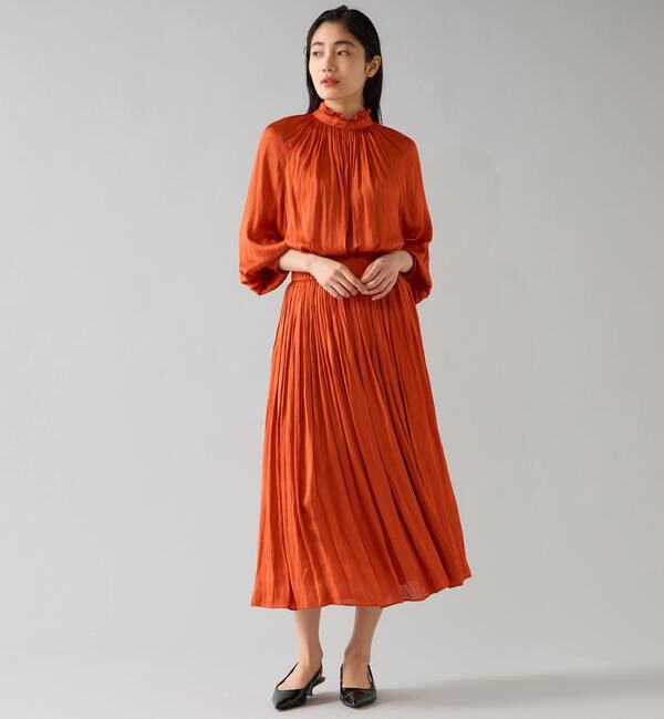 TIARA「【定番】2wayフリルネックギャザーブラウス」|シャツ・ブラウス|