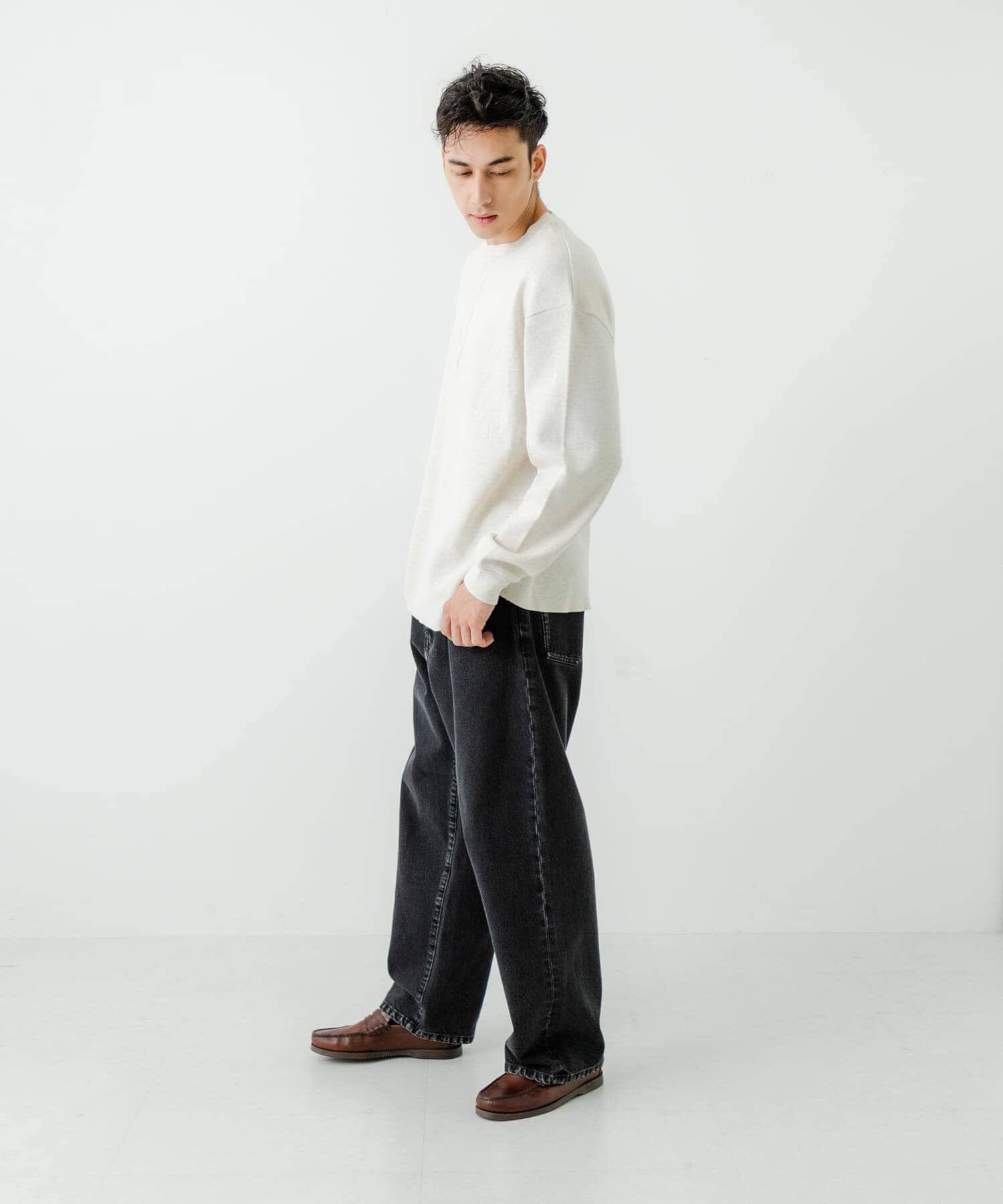 URBAN RESEARCH「13.5oz DENIM WIDE PANTS」|デニム|