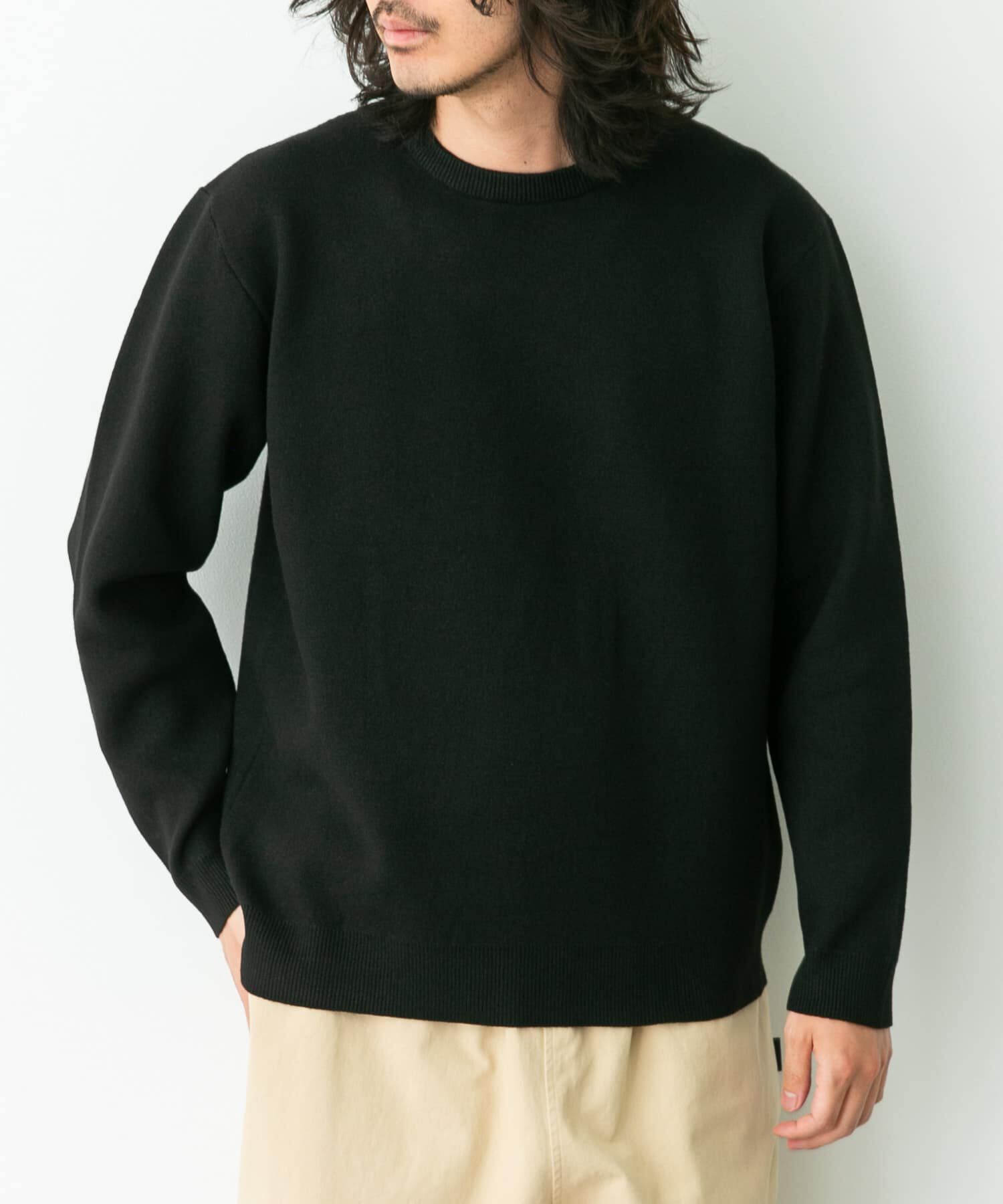 Sonny Label 「抗ピルウォッシャブルクルーネックニット」|ニット・セーター|