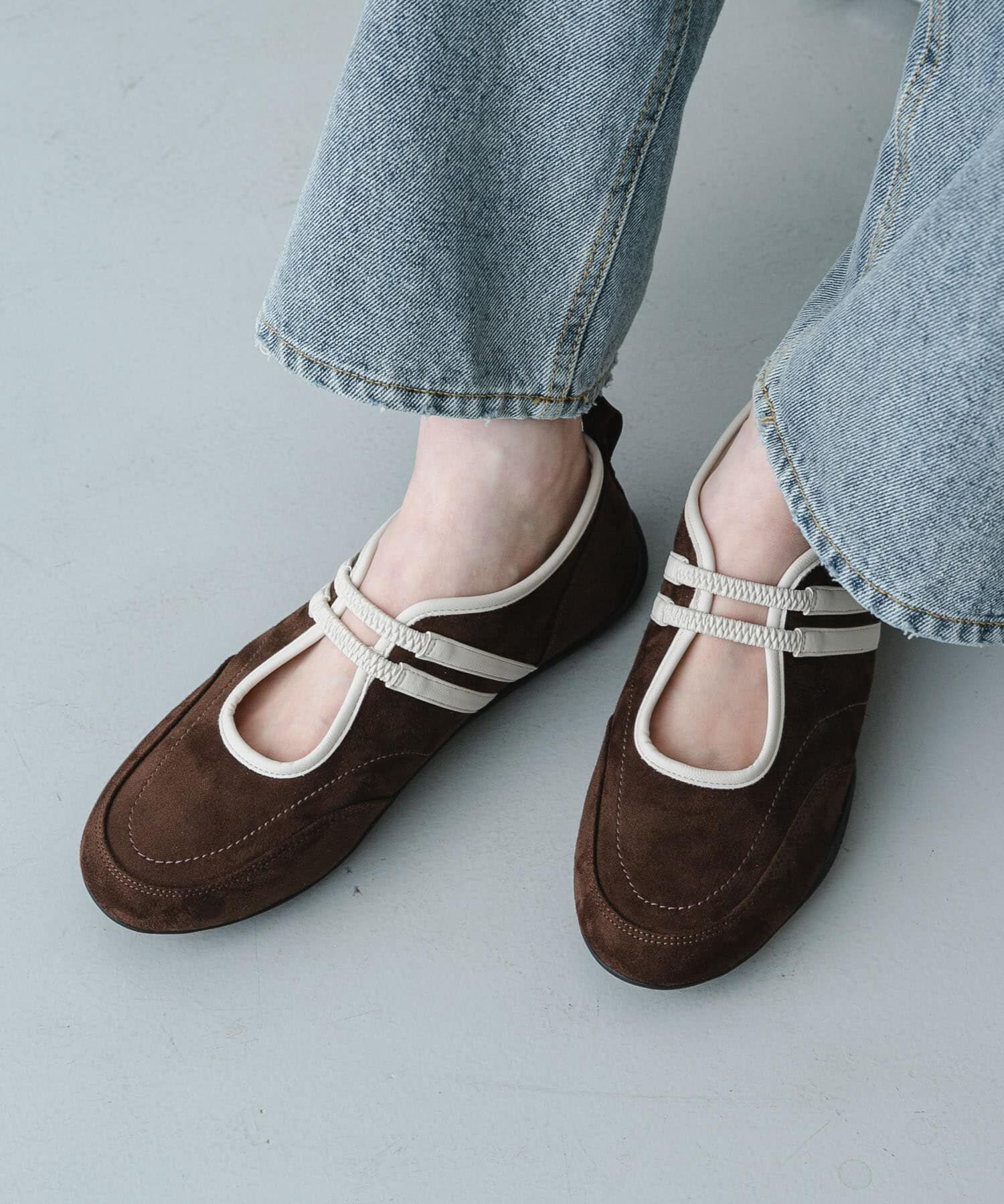 SENSE OF PLACE by URBAN RESEARCH「『軽量』フラットソールバレエスニーカー」|バレエシューズ|