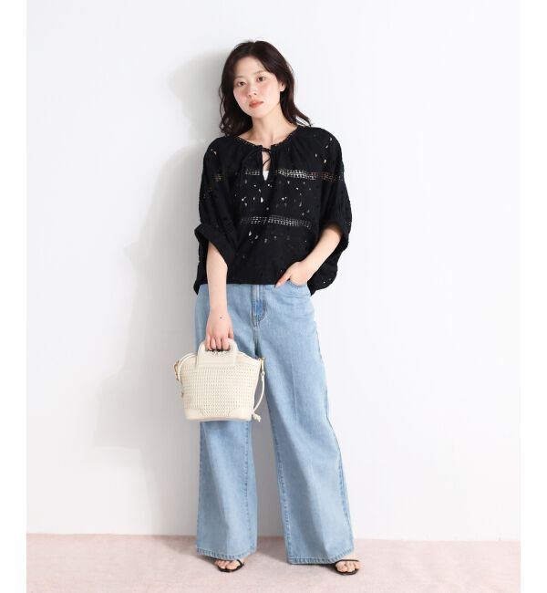  「TORRAZZO DONNAカットワークレースブラウス」|シャツ・ブラウス|