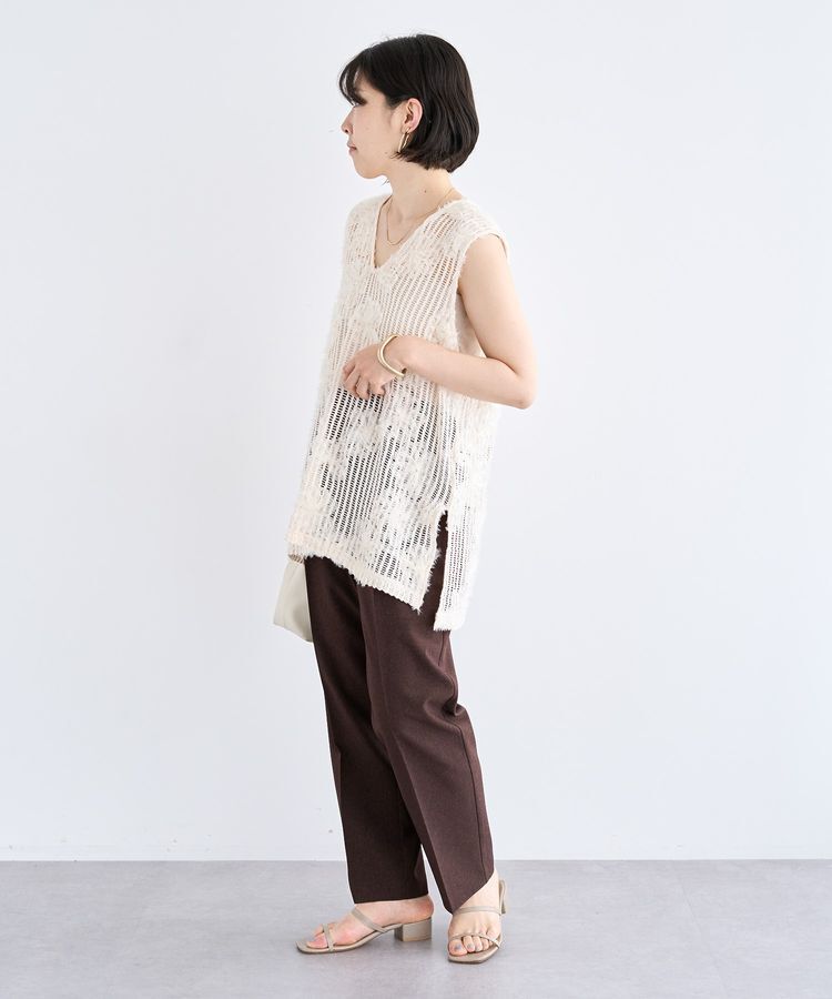 Green Parks「テープ刺繍レースベスト」|ベスト・ジレ|