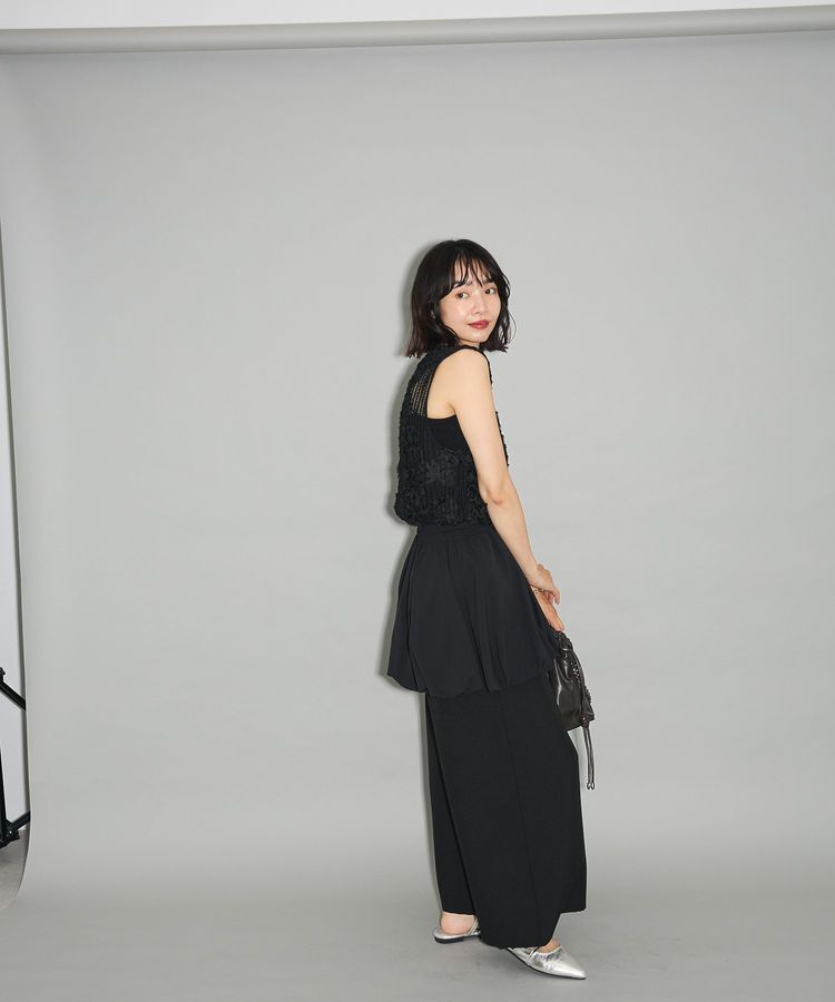 Green Parks「テープ刺繍レースベスト」|ベスト・ジレ|