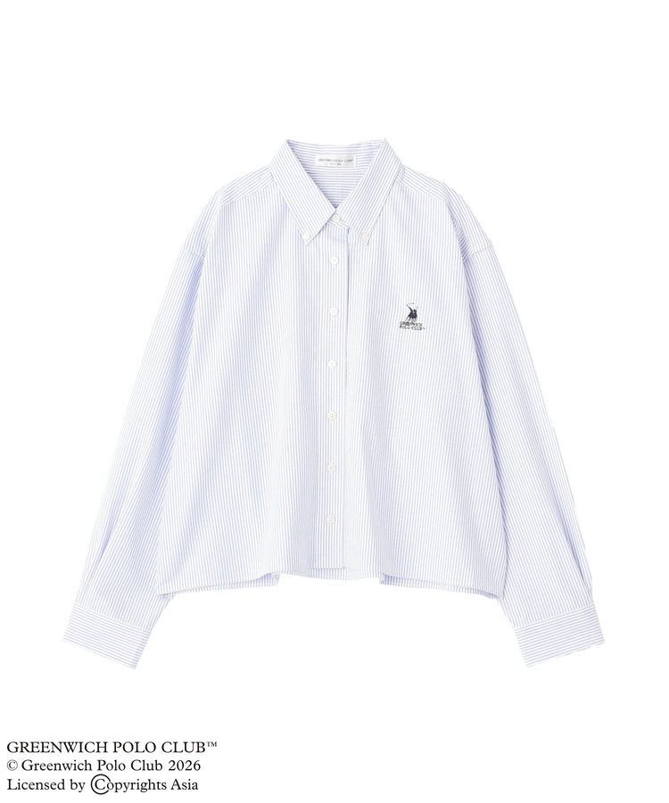 Green Parks「GREENWICH POLO CLUB(TM)クロップドシャツ」|シャツ・ブラウス|Stripe