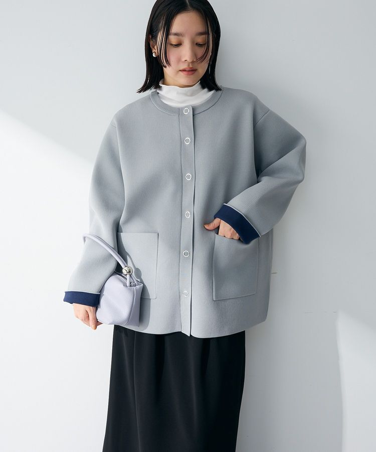 Green Parks「リングドットニットコーディガン」|カーディガン|Gray