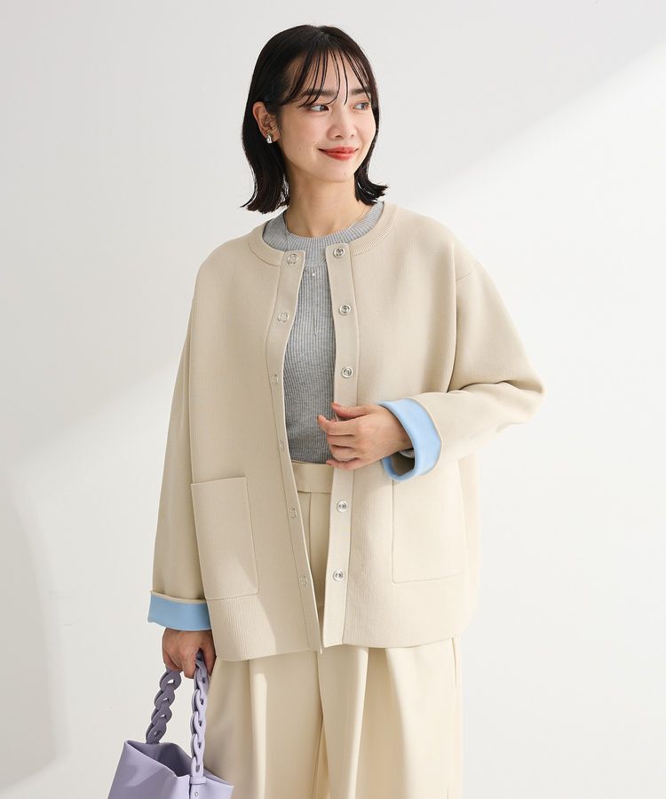 Green Parks「リングドットニットコーディガン」|カーディガン|