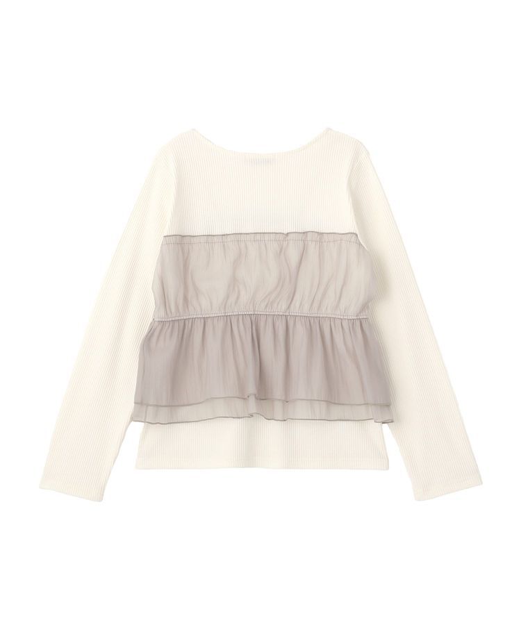 Green Parks「オーガンジービスチェドッキングプルオーバー」|Tシャツ・カットソー|