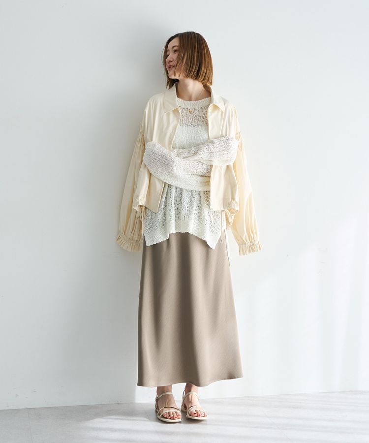 Editt by YECCA VECCA「ボリュームギャザーデザインZIPブルゾン」|ブルゾン・スタジャン|