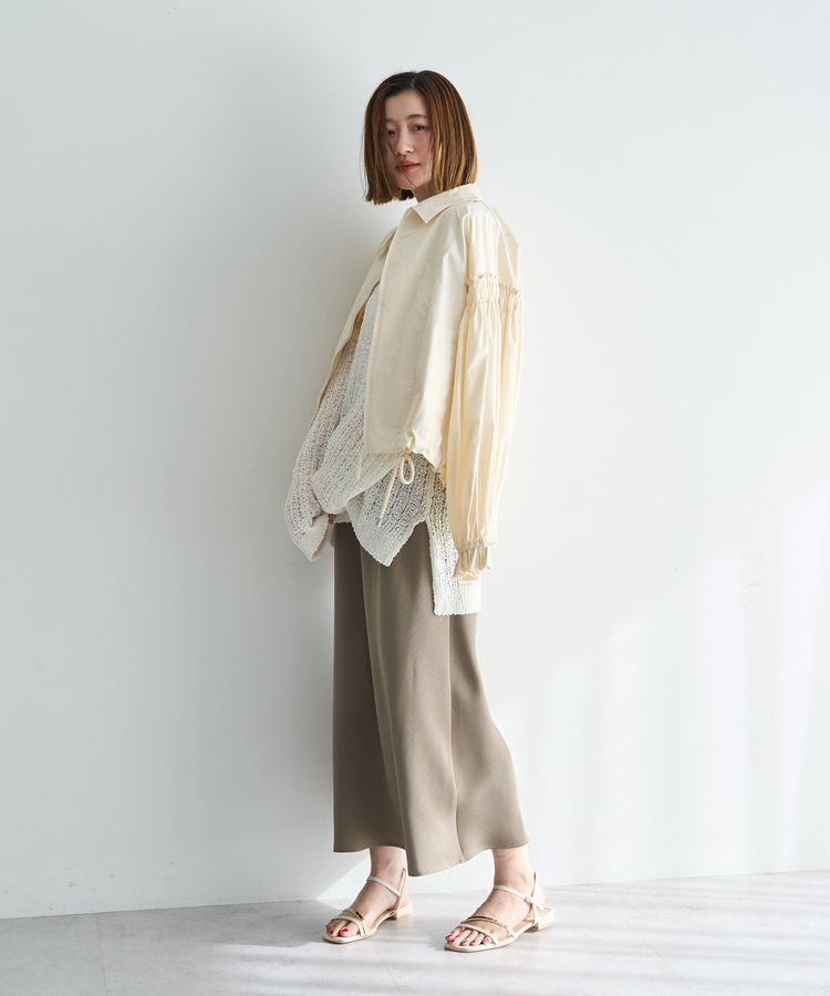 Editt by YECCA VECCA「ボリュームギャザーデザインZIPブルゾン」|ブルゾン・スタジャン|