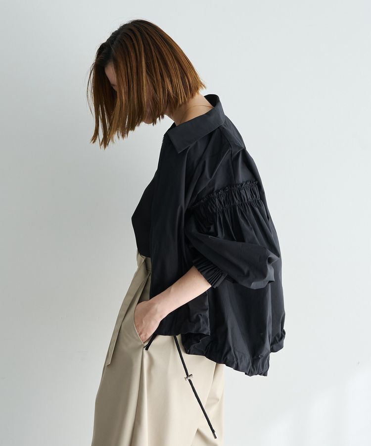 Editt by YECCA VECCA「ボリュームギャザーデザインZIPブルゾン」|ブルゾン・スタジャン|