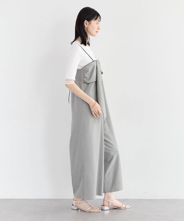 YECCA VECCA「ラッフルキャミオールインワン」|オールインワン|