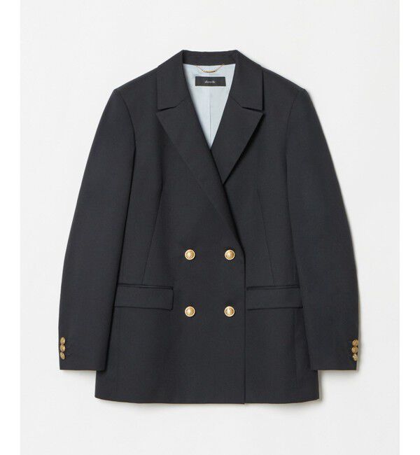 allureville「ウールギャバジンテーラードジャケット」|テーラードジャケット|