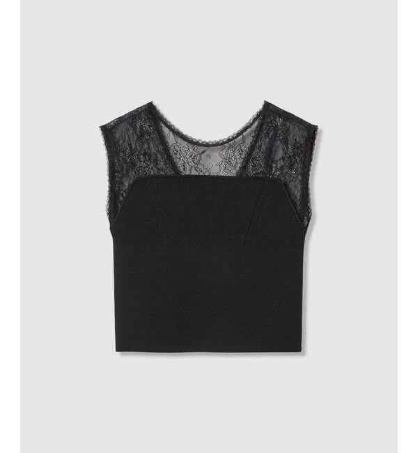 LOULOU WILLOUGHBY「【LOULOU WILLOUGHBY】レーシィビスチェプルオーバー」|ニット・セーター|