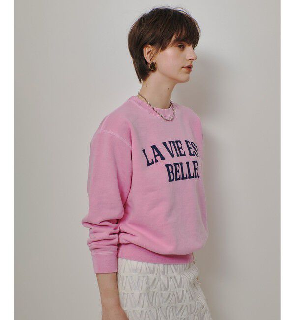 allureville「ピグメントダイロゴスウェット」|スウェット・ジャージ|