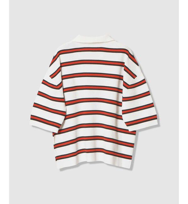 allureville「ボーダーポロ プルオーバー」|ニット・セーター|