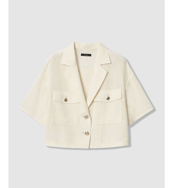 allureville「カラミショートジャケット」|その他|オフホワイト