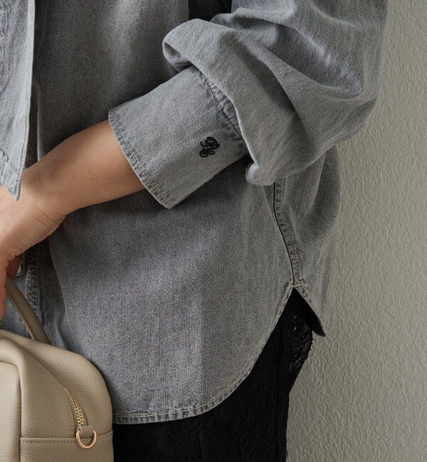  「デニムリボンタイブラウス」|プルオーバー|