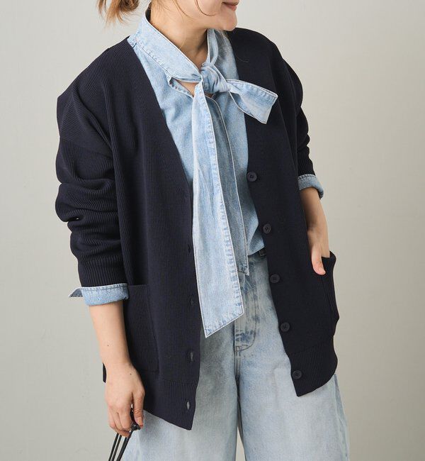  「デニムリボンタイブラウス」|プルオーバー|