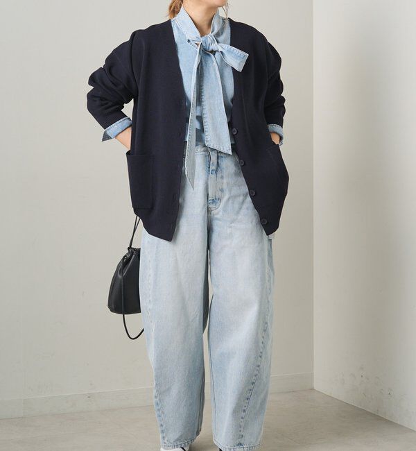  「デニムリボンタイブラウス」|プルオーバー|