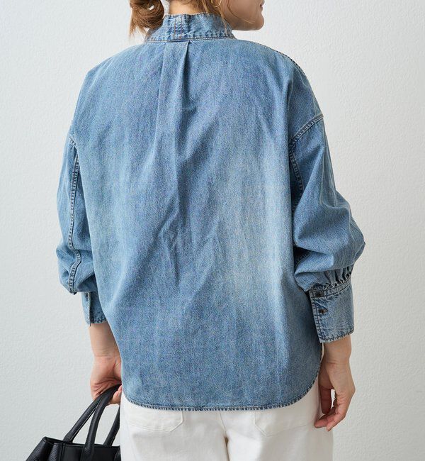  「デニムリボンタイブラウス」|プルオーバー|