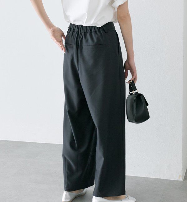  「【接触冷感】バルーンシルエットスラックスパンツ」|スラックス|