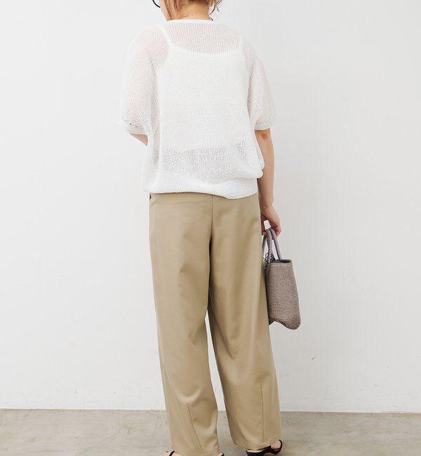  「【接触冷感】バルーンシルエットスラックスパンツ」|スラックス|