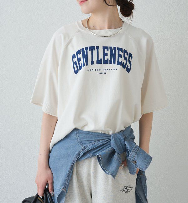  「アソートプリントハーフスリーブニット」|ニット・セーター|