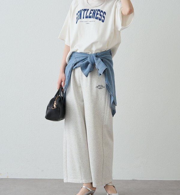  「アソートプリントハーフスリーブニット」|ニット・セーター|