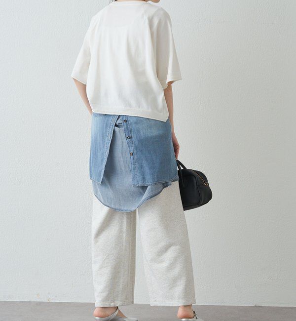  「アソートプリントハーフスリーブニット」|ニット・セーター|